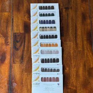 Color Street Nail Strips Collection - Black, Blue, Gold, Orange, Brown